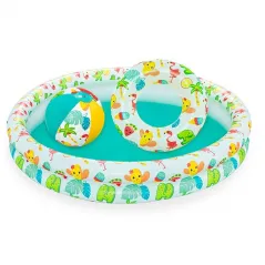 Inflatable Children's Pool 2 Rings Bestway 122x20 cm