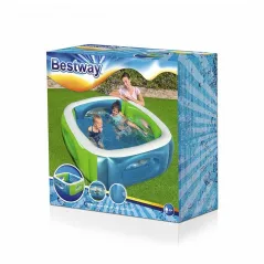 Bestway Inflatable Pool 168x168x56 cm for Garden