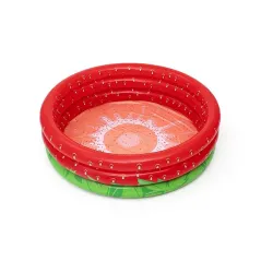 Bestway Inflatable Pool for Kids 3 Rings Strawberry 168x38 cm