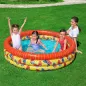 Inflatable children's pool 3 rings butterflies 168x38cm