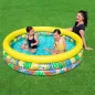 Bestway piscina hinchable infantil 3 aros floral 168x38 cm