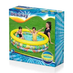 Bestway Inflatable Children's Pool 3 Rings Floral 168x38 cm