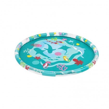 Bestway Aspersor Hinchable Colchoneta Marina D165 cm +2 Años Jardin 52487