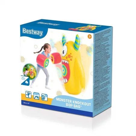 Saco de Boxeo Hinchable Monstruo para Niños Bestway 52545