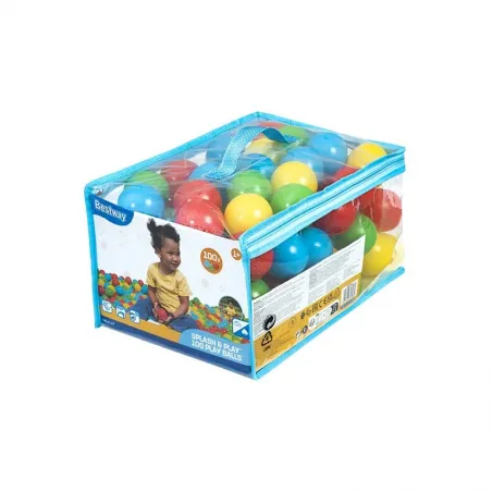 Bestway Bolsa 100 Bolas Piscina Parque de Juegos D5,85 cm +1 Año Bestway 52648