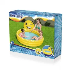 Bestway Piscina Hinchable Infantil Chorro Sonrisa 165x144x69 cm +2 Años Mejor Opción Bestway 53081