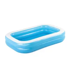 Bestway Piscina Hinchable 2 Camaras Rectangular Azul 262x175x51 cm +6 Años Jardin 54006