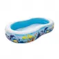 Bestway Piscina Hinchable 2 Camaras Fondo de Mar 262x157x46 cm +3 Años Jardin 54118
