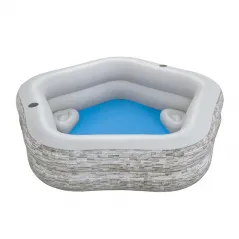 Bestway Piscina Hinchable Familiar 213x206x53 cm +6 Años Jardin 54423