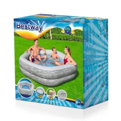 Bestway Family Inflatable Pool 213x206x53 cm