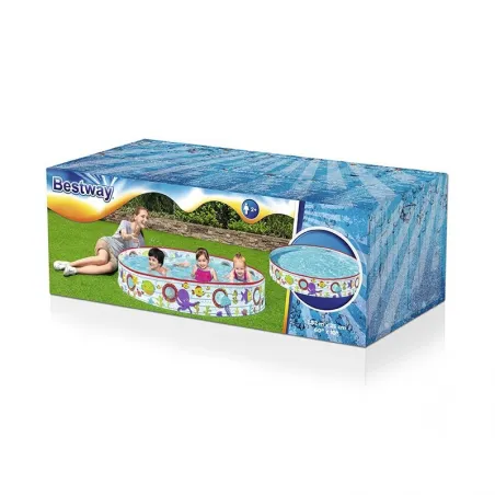 Kids' Rigid PVC Pool Fish Design 152x25 cm