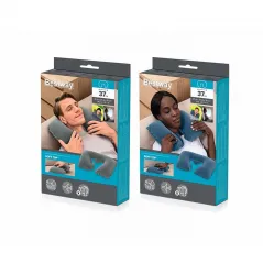 Bestway Inflatable Travel Flocked Pillow 37x24x10 cm
