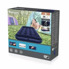 Bestway colchón individual con hinchador de pie hinchable y camping