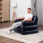 Bestway Black Inflatable Armchair with 4 Positions