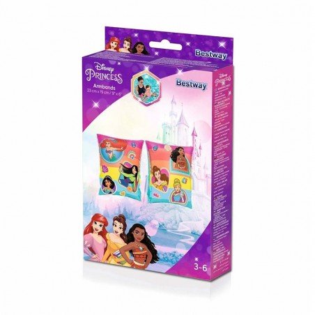 Bestway Manguitos Hinchables Disney Princesas +3 a 6 Años Playa y Piscina 91041
