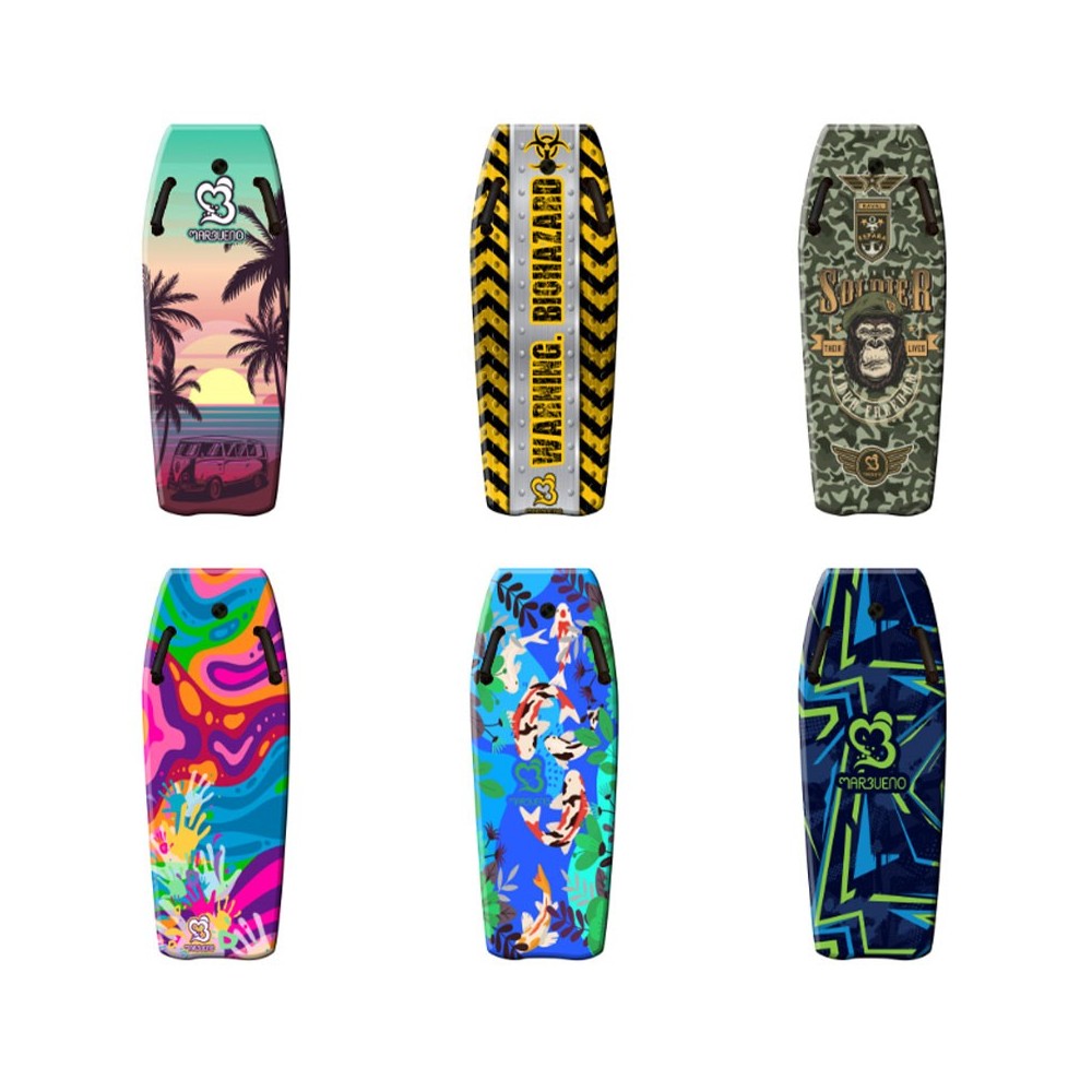 Marbueno Tabla de Surf EPS Con Asas Color Surtido 104 cm Retráctil para Piscina y Playa MARBUENO SUMMER 10077