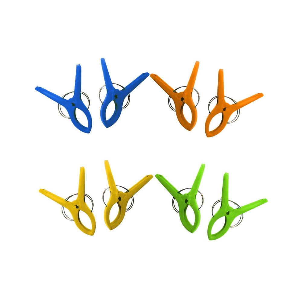 Marbueno Pinzas de Plástico para Silla de Playa Color Surtido 27x18x3 cm Piscina y Playa MARBUENO SUMMER 10140