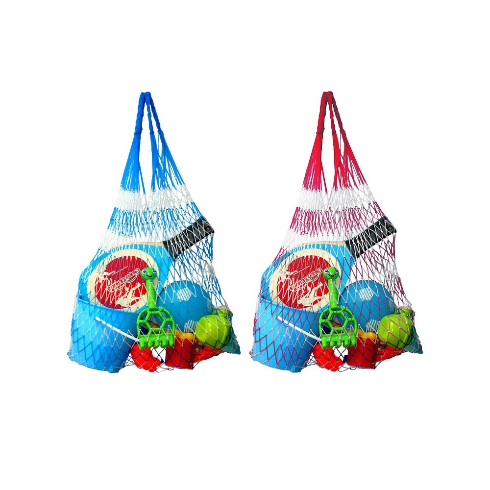 Marbueno Bolsa de Red XL Fibra Sintética Color Surtido 100x65x1 cm Piscina y Playa MARBUENO SUMMER 10142