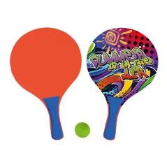 Marbueno Conjunto Palas Madera Grafiti 38x24x0,6 cm Jardin, Piscina y Playa MARBUENO SUMMER 10209