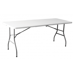 Marbueno Mesa Plegable Resina Acero 6-8 personas 180X74X74 cm Catering 10528