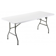 Marbueno Mesa Plegable Resina Acero 4-6 personas 152X70X74 cm Catering 10529