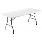 Marbueno Mesa Plegable Resina Acero 4-6 personas 152X70X74 cm Catering 10529