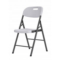 Marbueno Silla Plegable Resina Blanco 44x53x83 cm Catering y Camping 10531