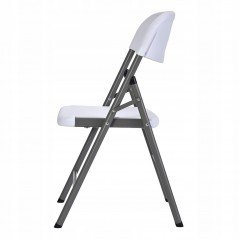 Marbueno Silla Plegable Resina Blanco 44x53x83 cm Catering y Camping 10531