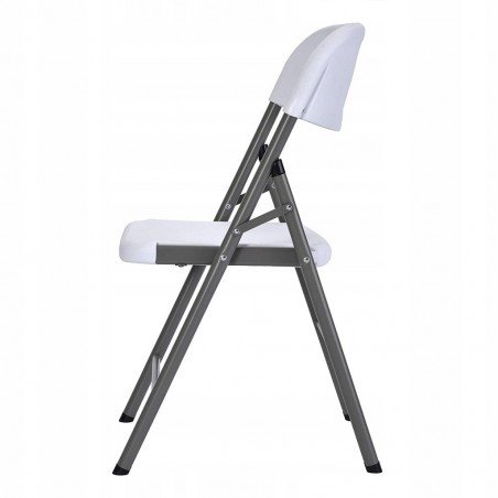 Marbueno Silla Plegable Resina Blanco 44x53x83 cm Catering y Camping 10531