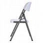 Marbueno Silla Plegable Resina Blanco 44x53x83 cm Catering y Camping 10531