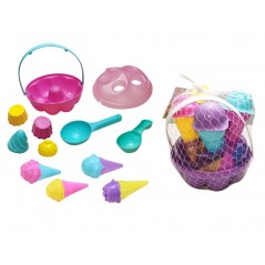 Bucket set with accessories for beach and garden