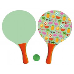 Marbeno Conjunto Palas Madera Flamencos 38x24x0,6 cm Jardin, Piscina y Playa MARBUENO SUMMER 10564