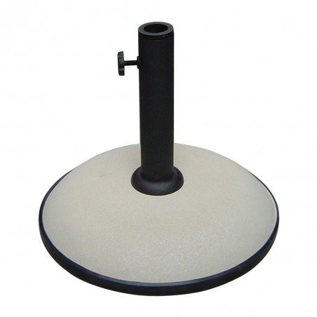 Marbueno Base Sombrilla Redonda Cemento 36x29,5 cm 11KG Blanco Jardin, Piscina y Terraza 10445