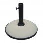 Marbueno Base Sombrilla Redonda Cemento 36x29,5 cm 11KG Blanco Jardin, Piscina y Terraza 10445