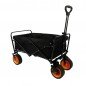 Marbueno Carro Plegable Acero 200 KG Negro Playa y Camping 86X50X59 cm 10478