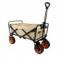 Marbueno Carro Plegable Acero 200 KG Beige Playa y Camping 86X50X59 cm 10479