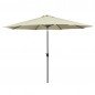 Marbueno Sombrilla Acero 8 Varillas D270 cm Polyester Beige Jardin, Piscina y Terraza 10483