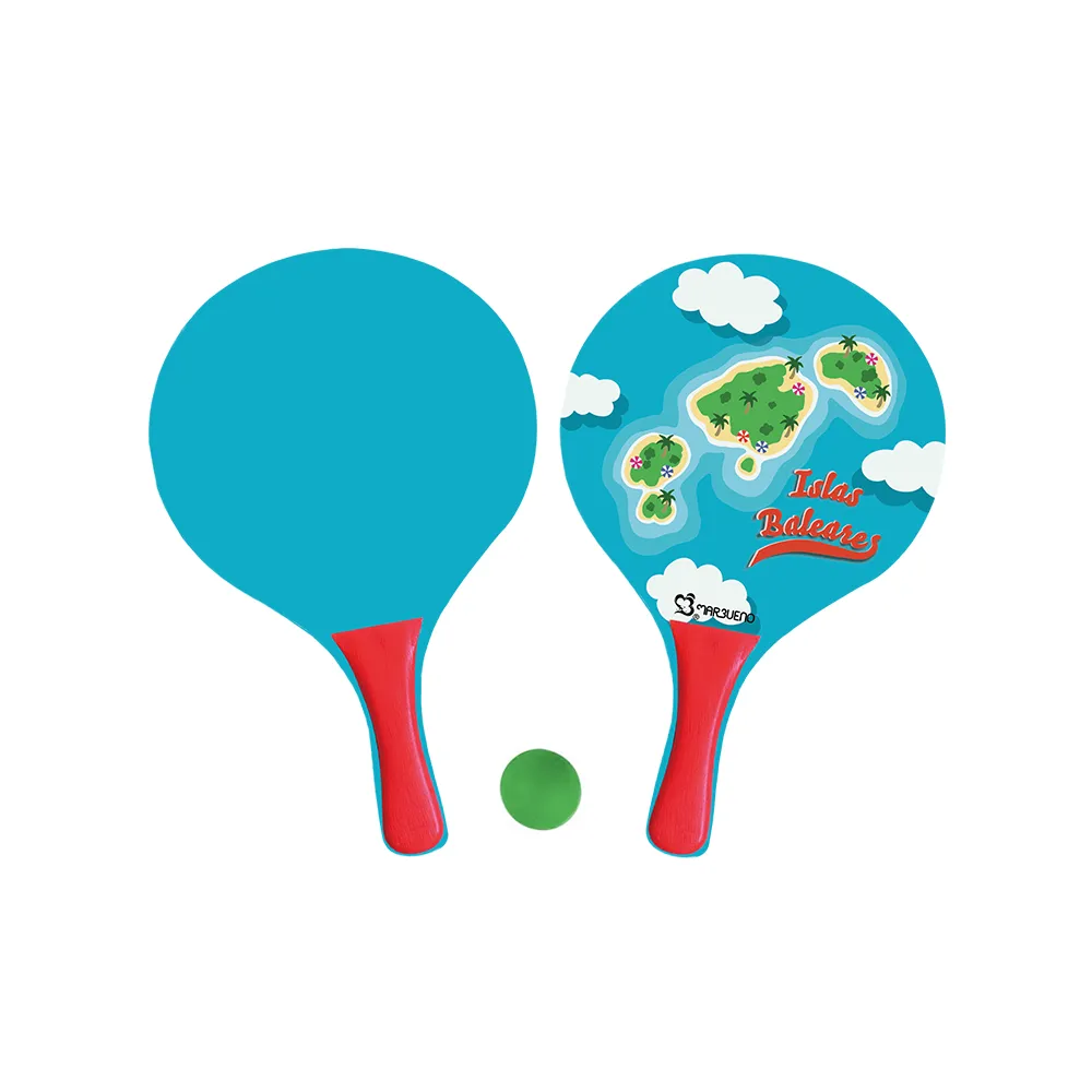 Marbueno Conjunto Palas Madera Islas Baleares 38x24x0,6 cm Jardin, Piscina y Playa MARBUENO SUMMER 10332