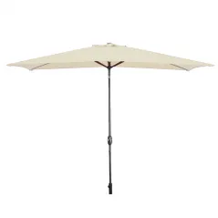 Marbueno Sombrilla Acero 200x300 cm Beige Ideal para Jardín y Piscina MARBUENO SUMMER 10493