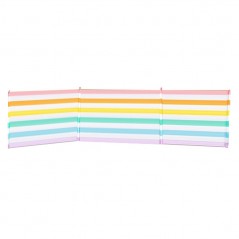 Marbueno Paraviento 4 Palos Acero Multicolor 360X80 Playa, Piscina, Jardín MARBUENO SUMMER 10496