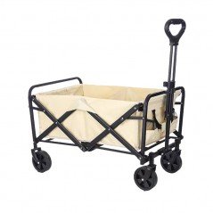 Marbueno Carro Plegable Acero 100 KG Beige Playa y Camping 75X44X76 cm 10481