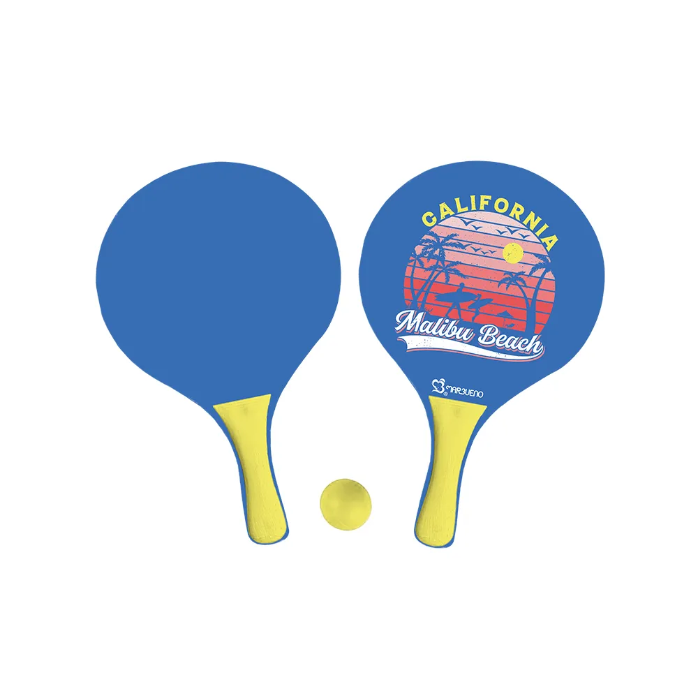 Marbueno Conjunto Palas Madera California Color Surtido 38x24x0,6 cm Jardin, Piscina y Playa MARBUENO SUMMER 10334