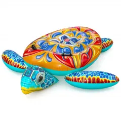 Inflatable Mediterranean turtle figure 183x173 cm