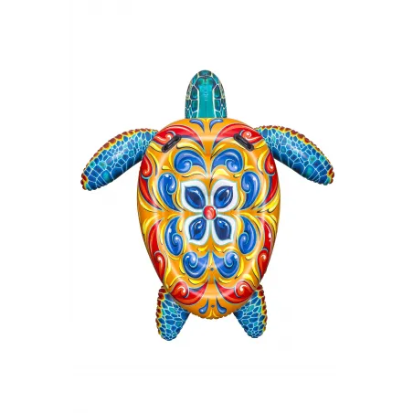 Inflatable Mediterranean turtle figure 183x173 cm
