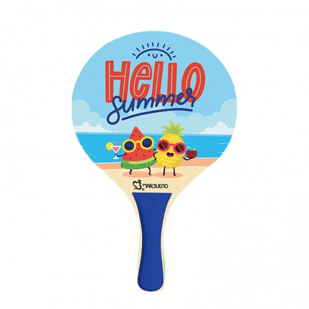Marbueno Conjunto Palas Madera Hello Summer 38x24x0,6 cm Jardin, Piscina y Playa MARBUENO SUMMER 10336