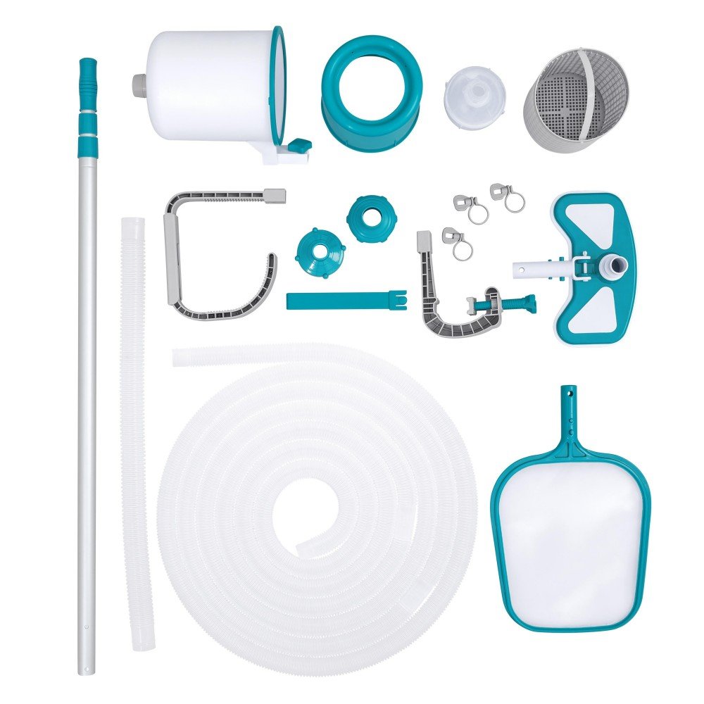 Bestway Kit Mantenimiento Piscina Conex. Depuradora Palo 279 cm Piscina y Jardin 58237