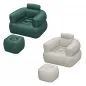 Inflatable Armchair with Footrest Bestway Beige and Green