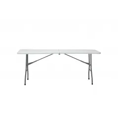 Mesa Plegable Resina Acero 6-8 personas 180X70X74 cm Catering MARBUENO SUMMER 10441