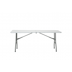 Marbueno Mesa Plegable Resina Acero 6-8 personas 180X74X74 cm Catering 10528