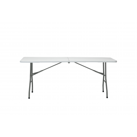 Marbueno Mesa Plegable Resina Acero 6-8 personas 180X74X74 cm Catering 10528